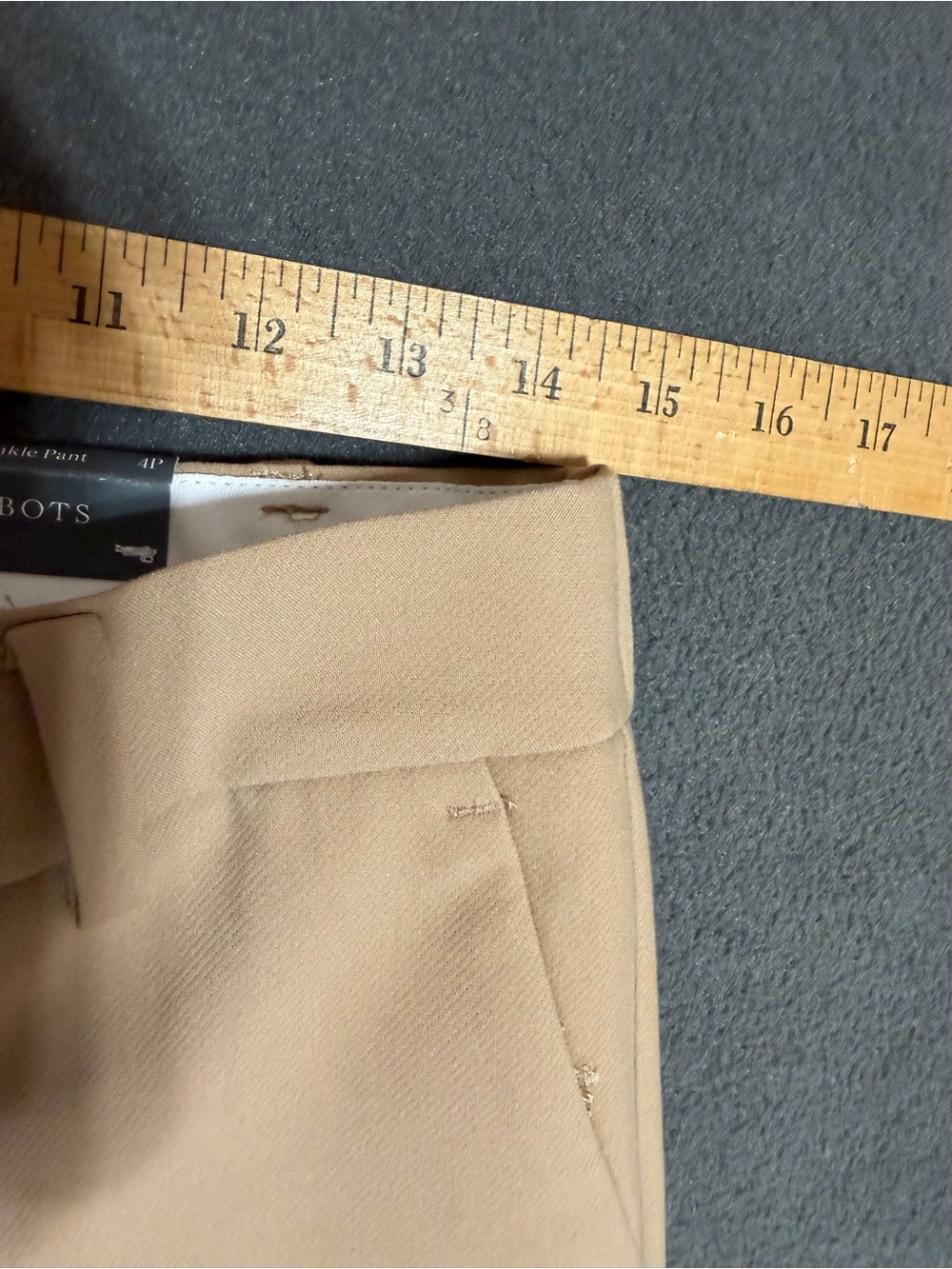 Talbots Womens Hampshire Ankle Pants Tan Stretch Mid Rise Career Sz 4 NWT - Picture 16 of 16
